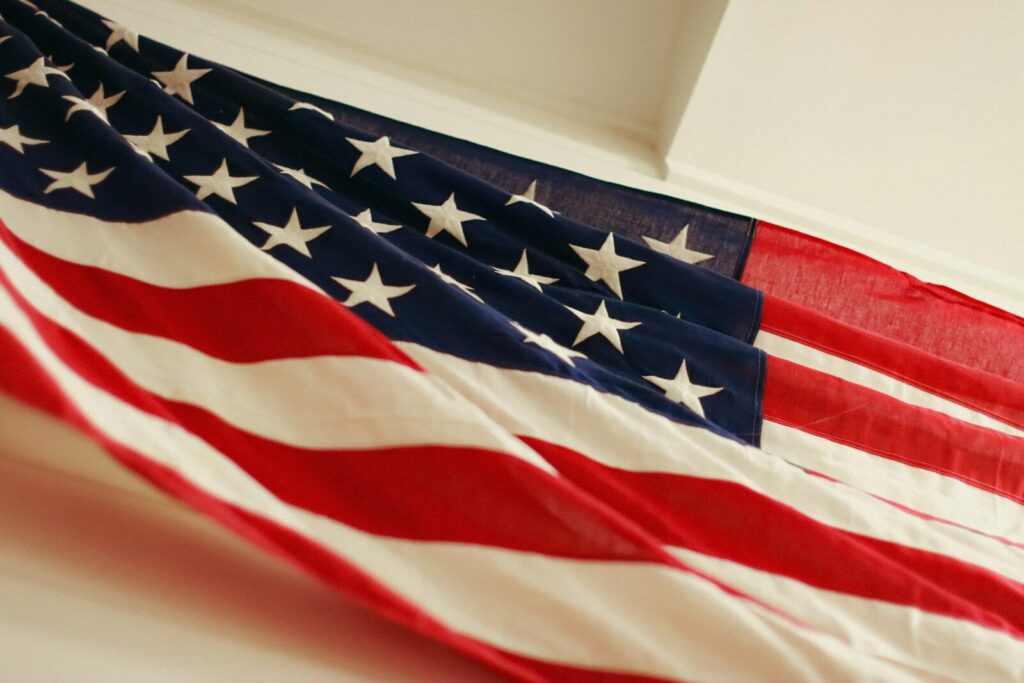 🇺🇸 Study in the United States – The Complete Guide for 2026 an american flag hanging on a wall