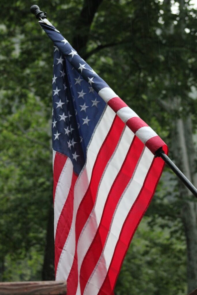 USA vs China: Two Different Kinds of Power an american flag is flying in the wind
