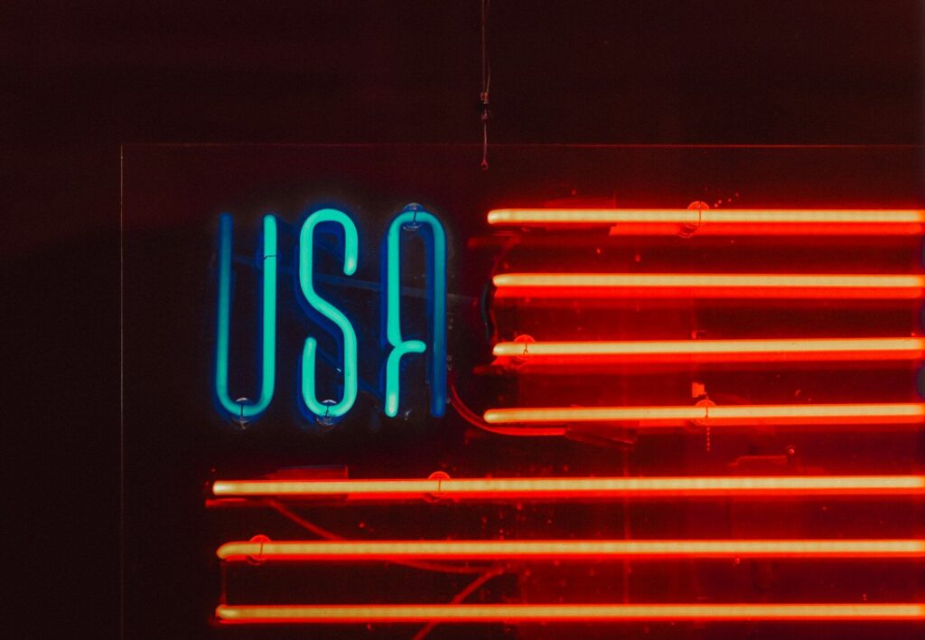 🏆 Top Universities in the USA: A Complete Guide for International Students a neon sign that says usa on it